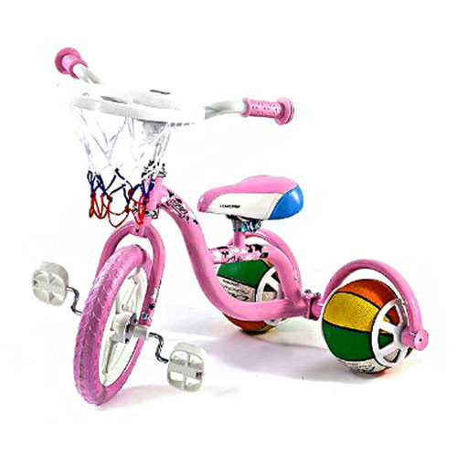 특가; 드론 자전거 BBB 유아용 세발자전거/농구공 자전거-핑크(휴대용펌프 별도구매)