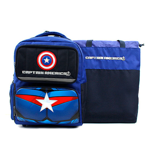 캡틴아메리카 베타 책가방세트(책가방,보조가방)